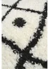 Homemaker White Snug Shaggy Diamond Rug - 120 x 170 Image 3