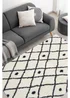 Homemaker White Snug Shaggy Diamond Rug - 120 x 170 Image 5