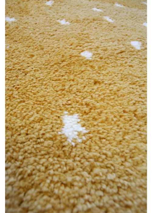 Homemaker Ochre Snug Shaggy Spot Rug - 80 x 150 Image 3