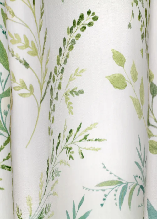 Fusion Fernworthy Green Eyelet Curtains - 46W X 54D (116x137cm) Image 3