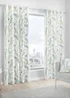 Fusion Fernworthy Green Eyelet Curtains - 46W X 54D (116x137cm) Image 1