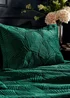 Paoletti Palmeria Quilted Velvet Duvet Cover - Single Image 3