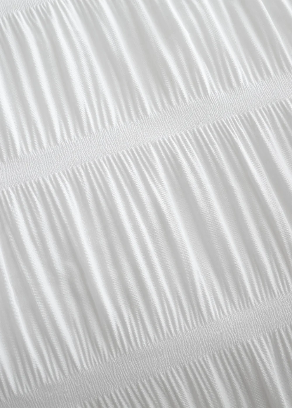 Catherine Lansfield Seersucker Duvet Cover Set White - Single Image 4