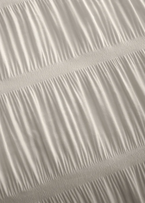 Catherine Lansfield Seersucker Duvet Cover Set Natural - Single Image 4