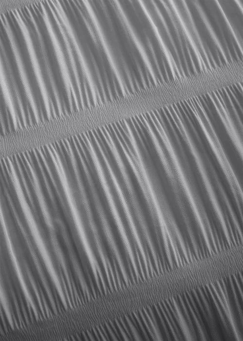 Catherine Lansfield Seersucker Duvet Cover Set Grey - Single Image 4