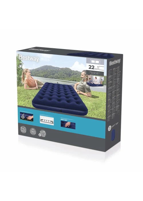 Bestway Flocked Airbed - Double Image 2