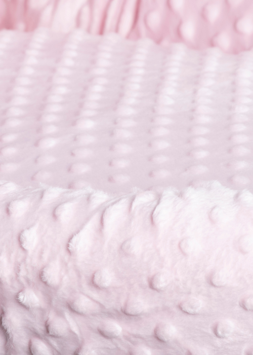 Clair de Lune Pink Dimple White Wicker Moses Basket - No Size Image 3