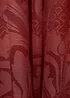 Fusion Eastbourne Jacquard Burgundy Pencil Pleat Curtains - 46W X 54D (116x137cm) Image 2