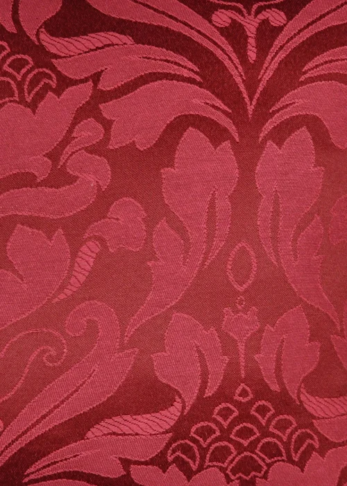 Fusion Eastbourne Jacquard Burgundy Pencil Pleat Curtains - 46W X 54D (116x137cm) Image 3