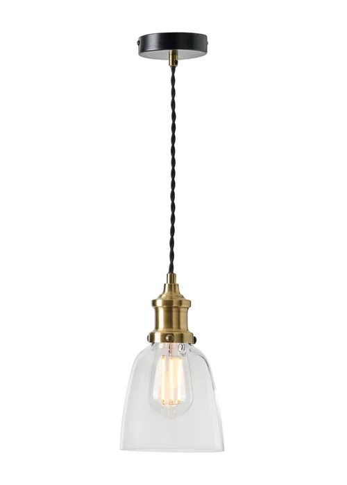 Inlight Warehouse 1 Light Diner Pendant (75cm x 6cm x 36cm) - One Size Image 4