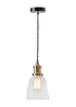 Inlight Warehouse 1 Light Diner Pendant (75cm x 6cm x 36cm) - One Size Image 4