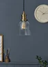 Inlight Warehouse 1 Light Diner Pendant (75cm x 6cm x 36cm) - One Size Image 2