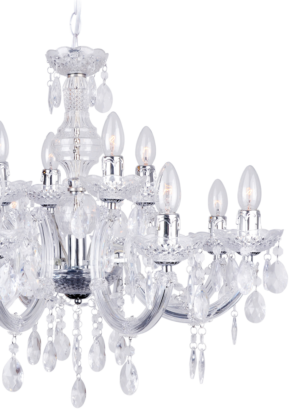Inlight Charlotte 12 Light Chandelier (135cm x 63cm x 63cm) - One Size Image 2