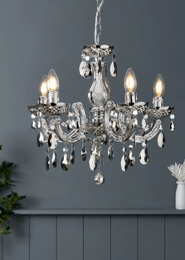 Inlight Charlotte 5 Light Chandelier (145cm x 45cm x 45cm)