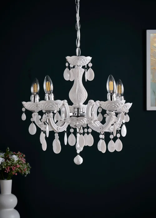 Inlight Charlotte 5 Light Chandelier (145cm x 45cm x 45cm) - One Size Image 2