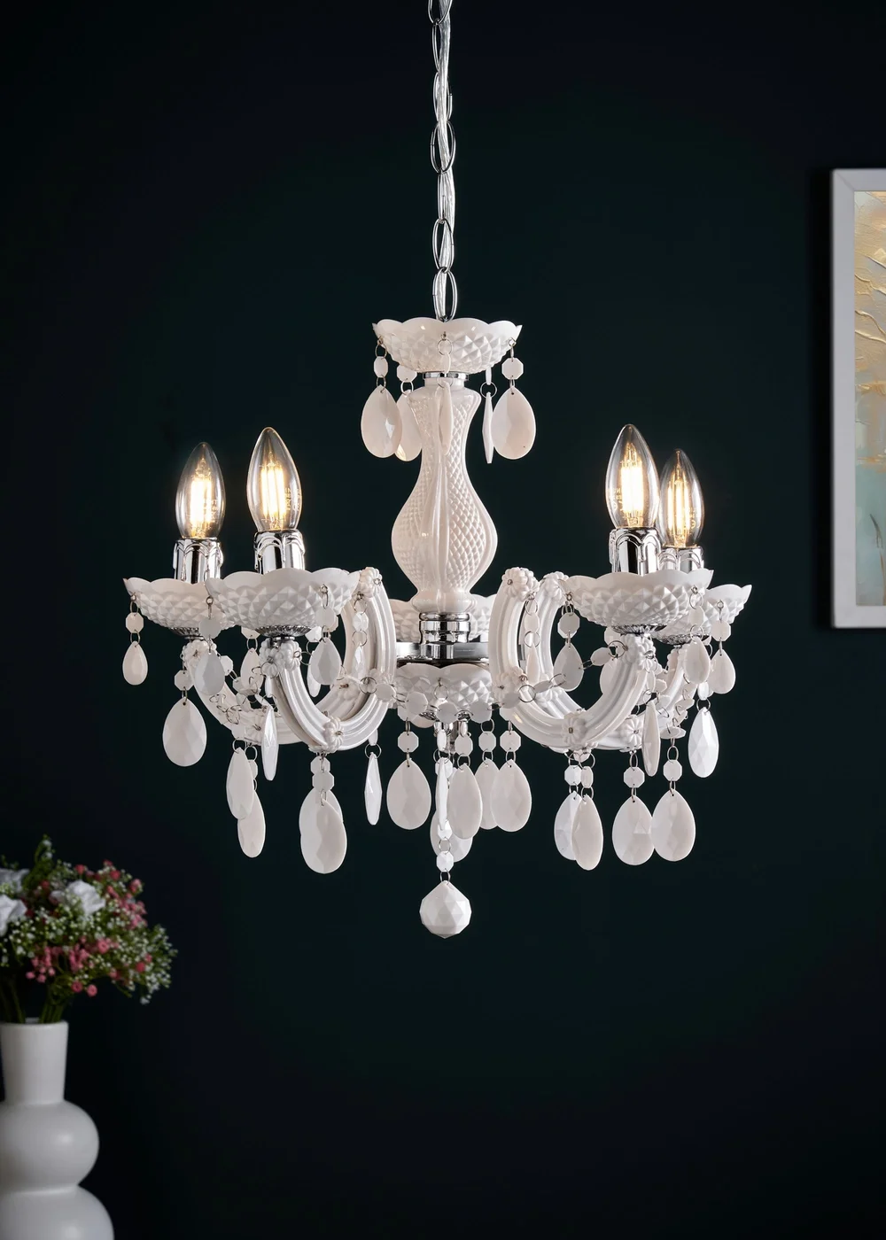 Inlight Charlotte 5 Light Chandelier (145cm x 45cm x 45cm) - One Size Image 1