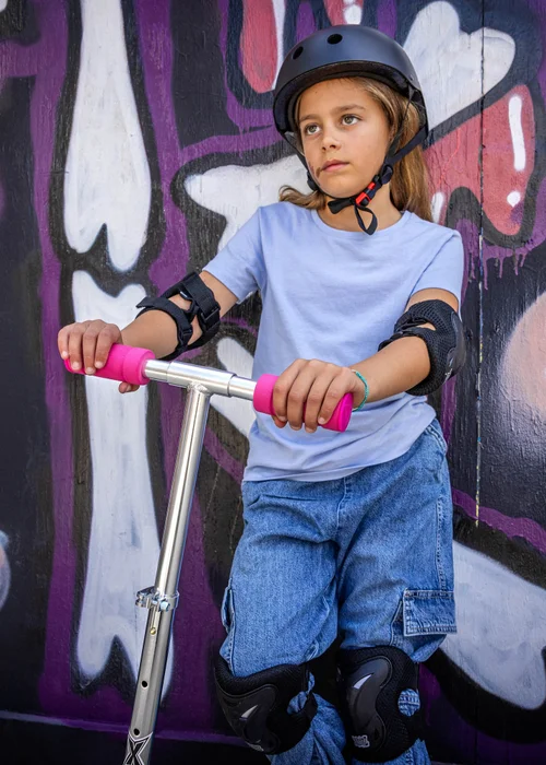 Xootz Folding Scooter LED Wheels - No Size Image 2