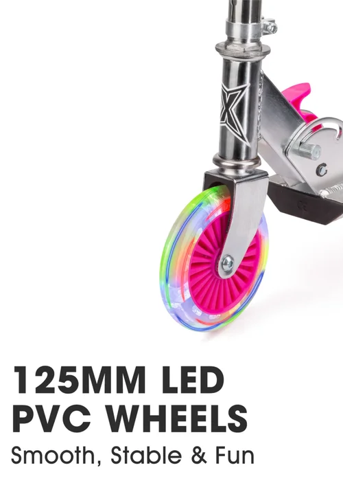 Xootz Folding Scooter LED Wheels - No Size Image 4