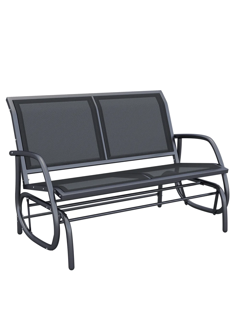 Outsunny 2-Person Outdoor Glider Bench Patio Double Swing Gliding Chair Loveseat - No Size Image 2