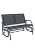 Outsunny 2-Person Outdoor Glider Bench Patio Double Swing Gliding Chair Loveseat - No Size Image 2
