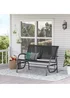 Outsunny 2-Person Outdoor Glider Bench Patio Double Swing Gliding Chair Loveseat - No Size Image 1