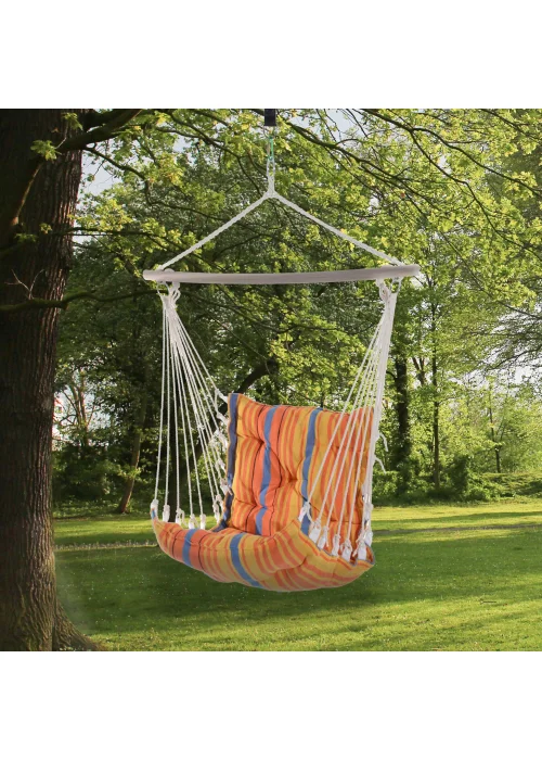 Outsunny Outdoor Hammock Swing Seat with Soft Padded Seat & Backrest - No Size Image 1