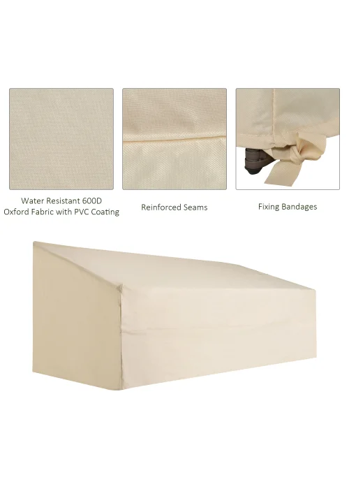 Outsunny Waterproof Outdoor Furniture Cover for Three Seater Sofa (218cm x 111cm x 101cm) - No Size Image 4