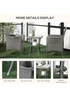 Outsunny Rattan Bistro Set Garden Chair Table Patio Outdoor Light Grey - One Size Image 5