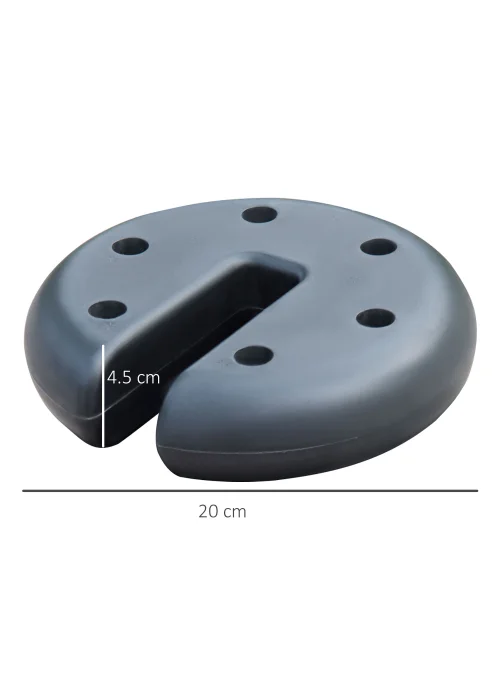 Outsunny Set of 4 PCs Gazebo Sand Weight Bag Bags Leg Weights Marquee Party Tent Canopy 8.8KG - No Size Image 3