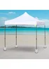 Outsunny 4pc Canopy Tent Weight Rapid Clip Gazebo Feet Fill with Water or Sand White - No Size Image 1