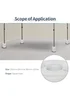 Outsunny 4pc Canopy Tent Weight Rapid Clip Gazebo Feet Fill with Water or Sand White - No Size Image 4