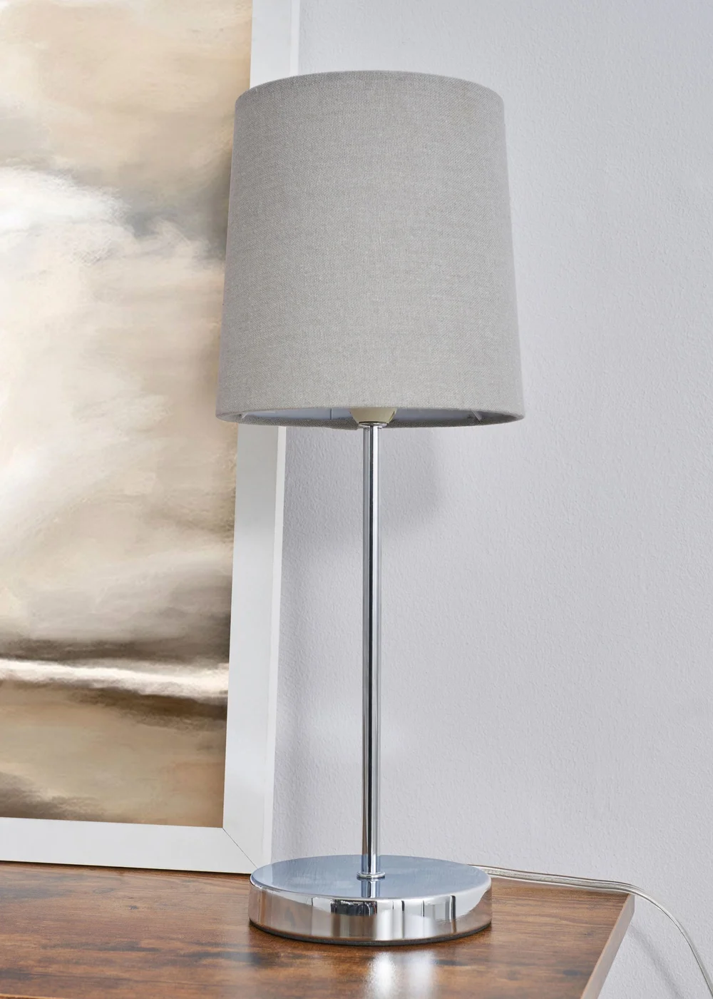 BHS Grey Touch Stick Table Lamp (40cm x 15cm x 15cm) - One Size Image 2
