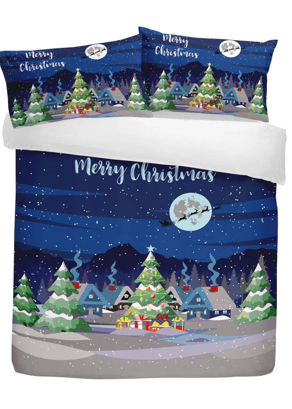 Bedlam Christmas Kids Glow In The Dark Duvet Cover - Single Image 3