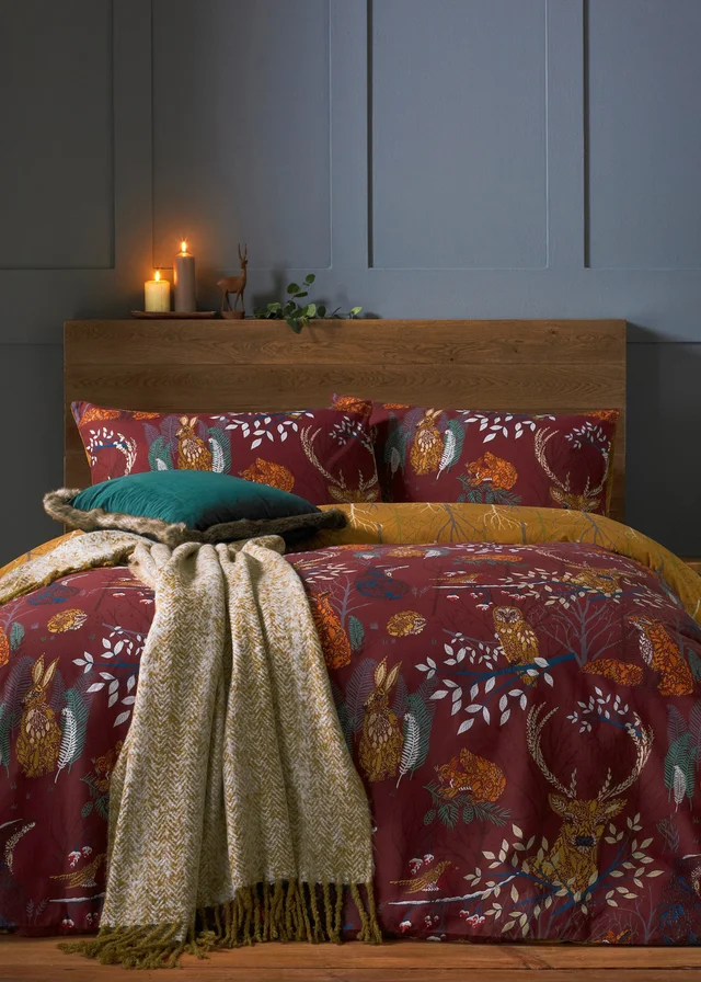 furn. Forest Fauna Woodland Duvet Cover Set