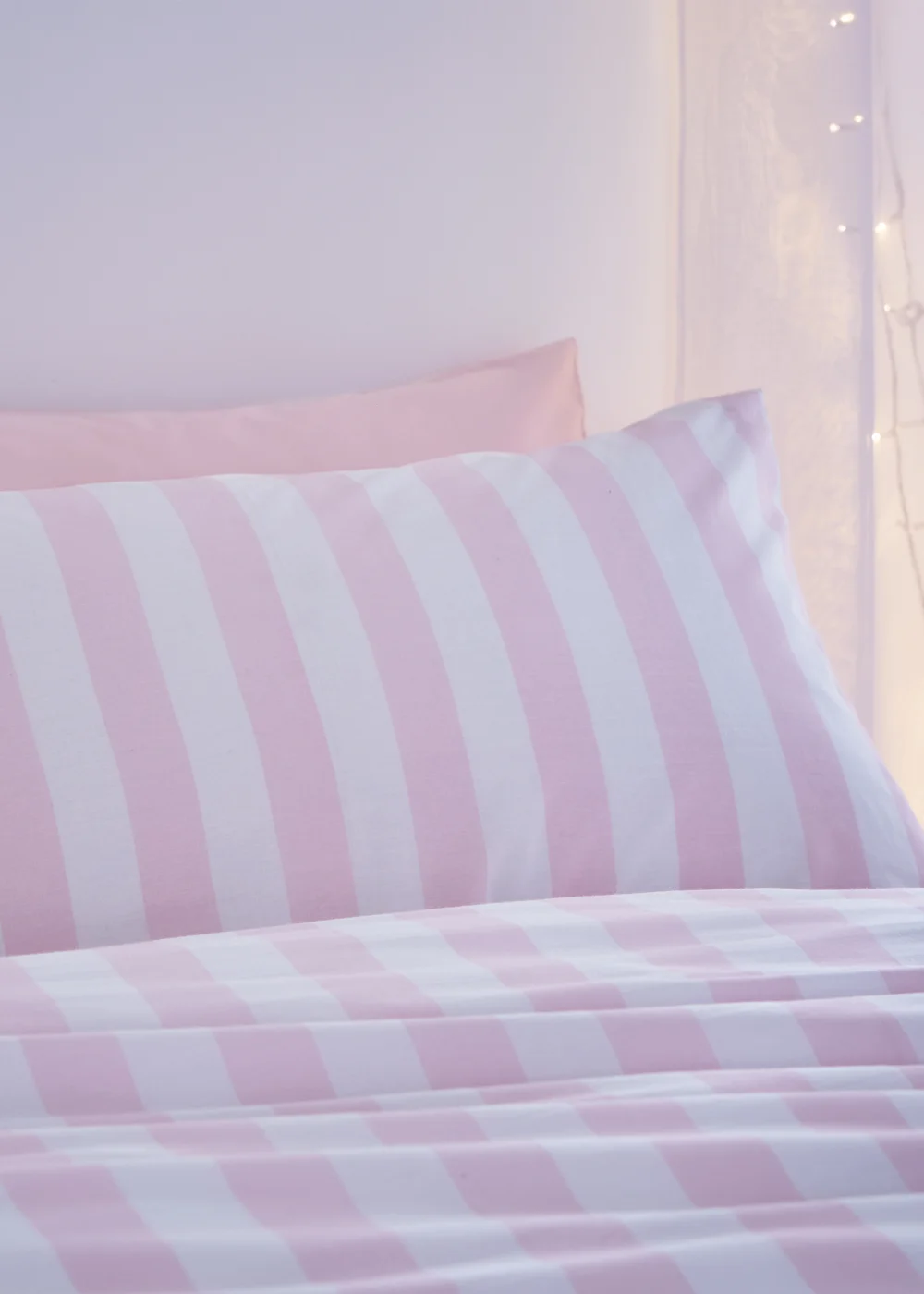 Sassy B Bedding Stripe Tease Reversible Duvet Cover Set Pink - Single Image 2
