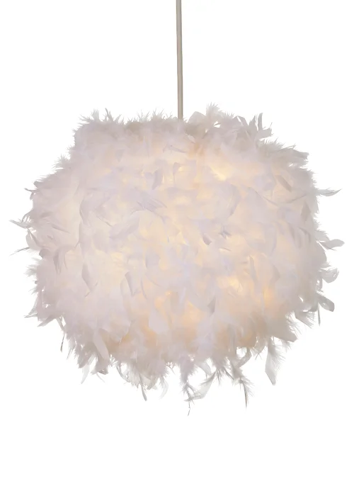 Glow Feather Shade White (30cm x 40cm) - One Size Image 4