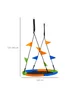 Outsunny Saucer Tree Swing Metal Tube Adjustable Rope Garden Blue Green Orange - One Size Image 2