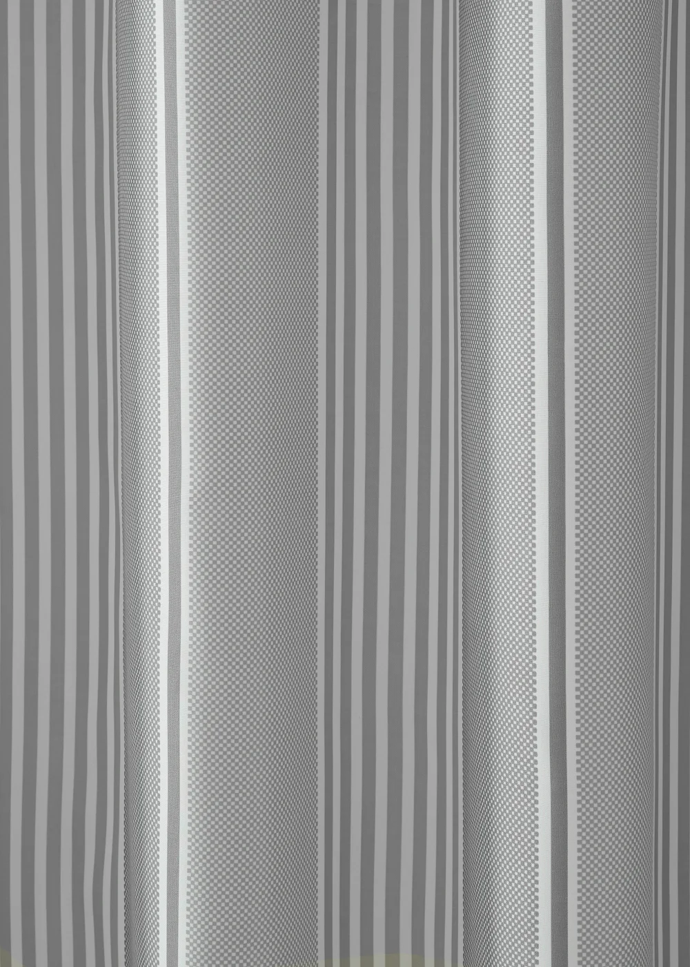 Catherine Lansfield Textured Stripe Shower Curtain - One Size Image 3