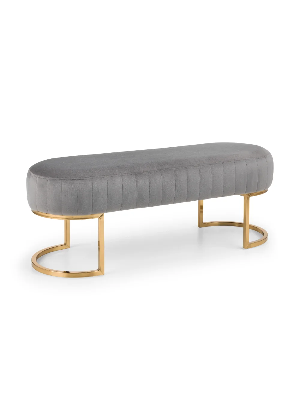 Julian Bowen Harrogate Velvet Bench (42 x 117.5 x 42.5 cm) - One Size Image 1