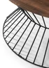 Julian Bowen Jersey Round Wire Coffee Table Walnut & Black (40 x 80 x 80 cm) - No Size Image 5