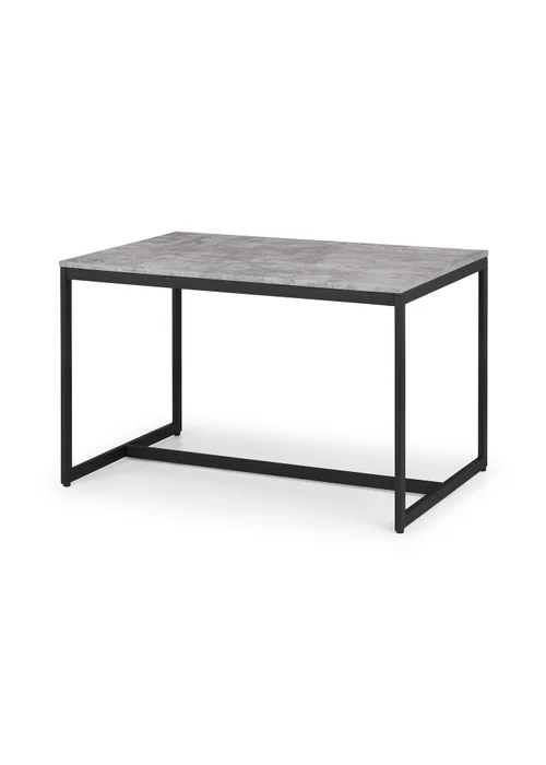 Julian Bowen Staten Concrete Dining Table (75 x 120 x 80 cm) - One Size Image 3