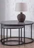 Julian Bowen Staten Concrete Round Nesting Coffee Table (50 x 80 x 80 cm) - One Size Image 1