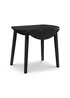 Julian Bowen Coast Dropleaf Table Black (75 x 90 x 90 cm) - No Size Image 2