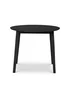 Julian Bowen Coast Dropleaf Table Black (75 x 90 x 90 cm) - No Size Image 4