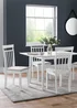 Julian Bowen Set Of 2 Coast Dining Chairs White (94 x 44 x 50 cm) - No Size Image 3