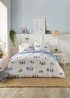 Fusion Beach Huts Blue Duvet Cover Set - Single Image 1
