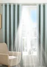 Riva Home Twilight Thermal Blackout Ringtop Eyelet Curtains - 90W X 90D (229x229cm) Image 1