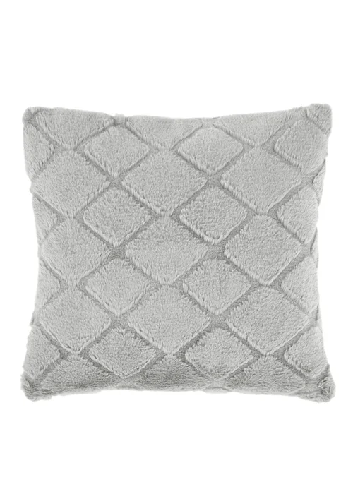 Catherine Lansfield Cosy Diamond Cushion (43x43cm) - 43W X 43D Image 1