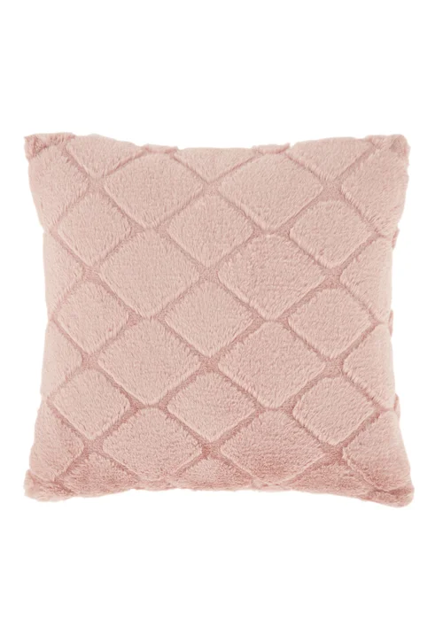 Catherine Lansfield Cosy Diamond Cushion (43x43cm) - 43W X 43D Image 1