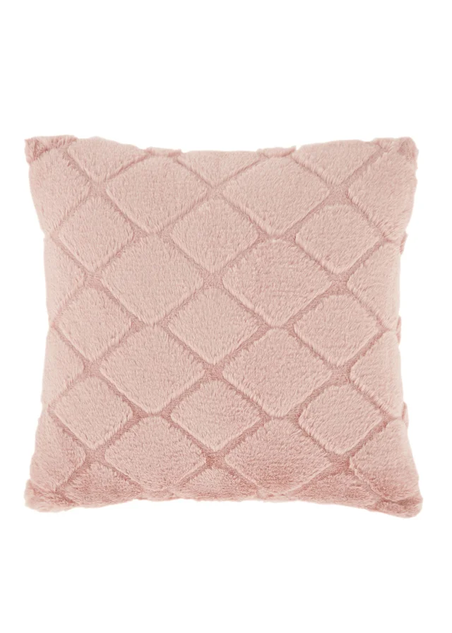 Catherine Lansfield Cosy Diamond Cushion (43x43cm)